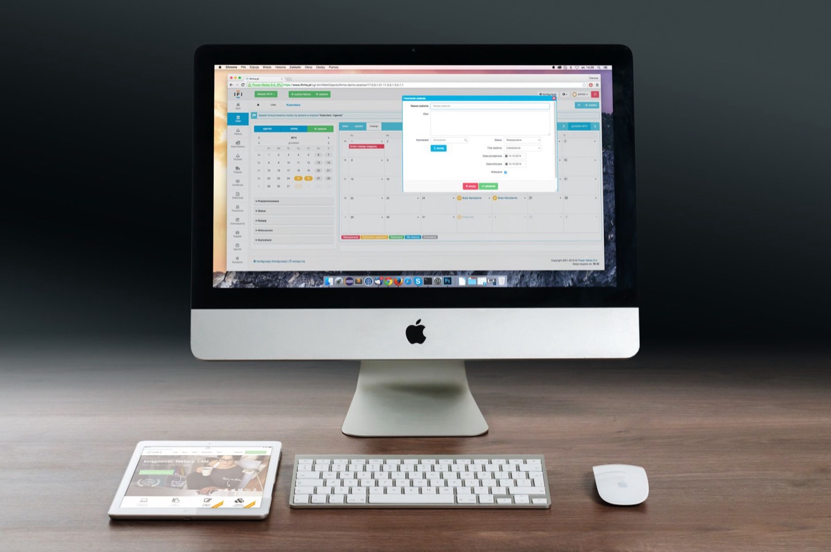 Minimalist CRM software interface with data visualization