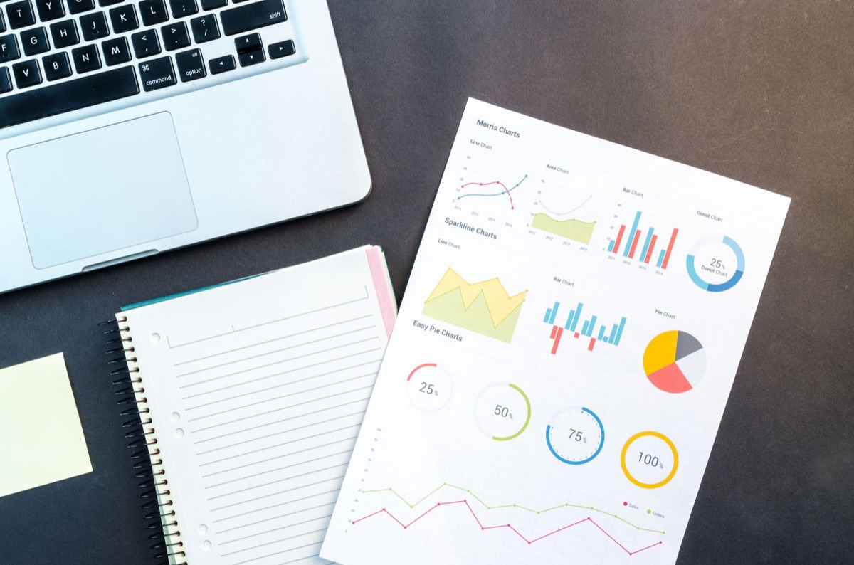 Tableau de bord digital avec des métriques SEO