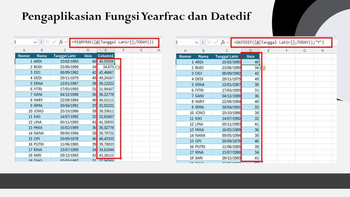 planilha excel com fórmulas