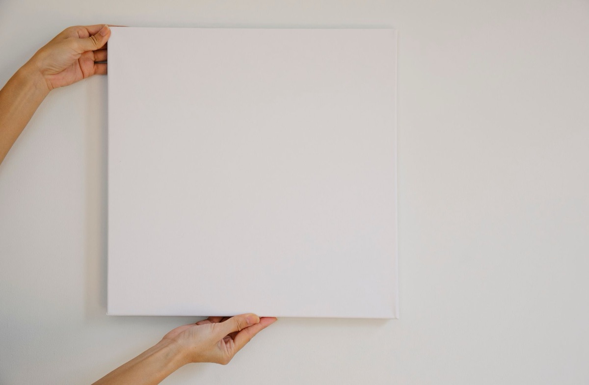 Canva design template on white background