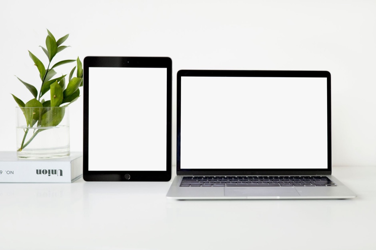 template digital design minimalista