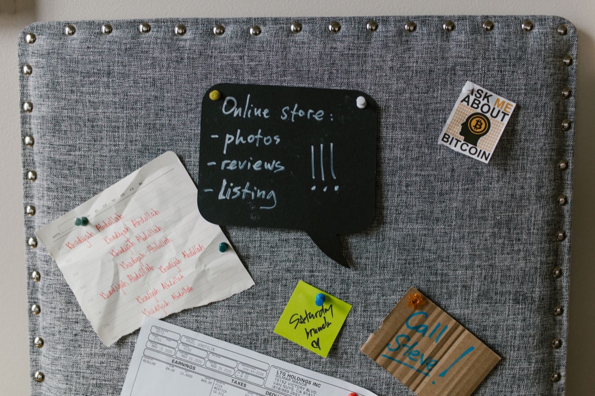 todoist digital board with sticky notes